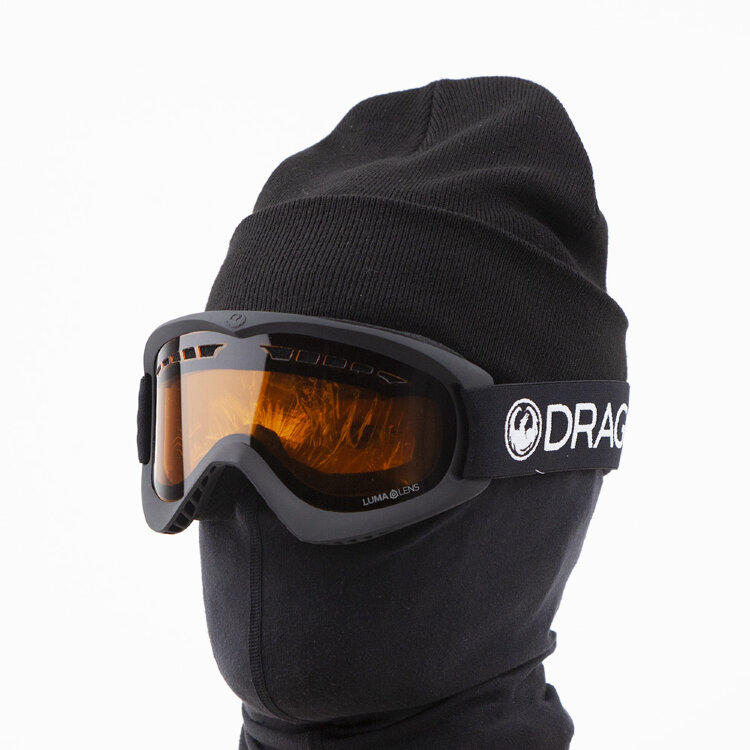 Маска горнолыжная DRAGON Dx Base Black/Ll Amber 2021, фото 1