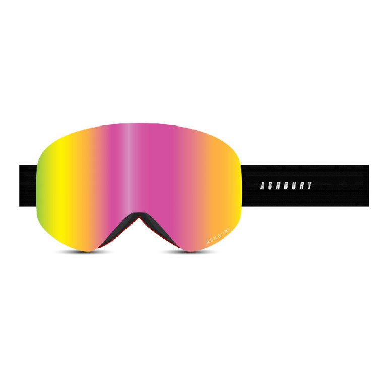 Маска горнолыжная ASHBURY Sonic Sensor Pink Mirror Lens/Yellow Spare, фото 1