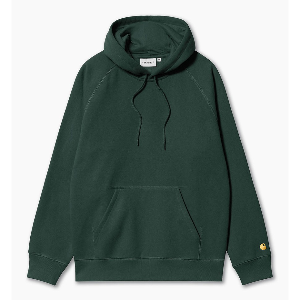  CARHARTT WIP Hooded Chase Sweatshirt Discovery Green / Gold