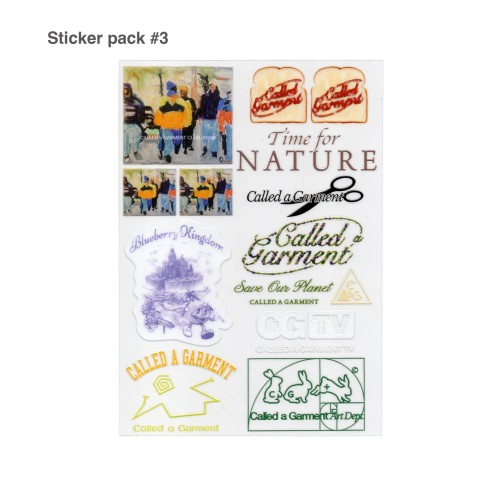 Стикер CALLED A GARMENT Sticker Pack FW25 Прозрачный, фото 2