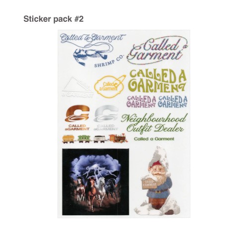 Стикер CALLED A GARMENT Sticker Pack FW25 Прозрачный, фото 3