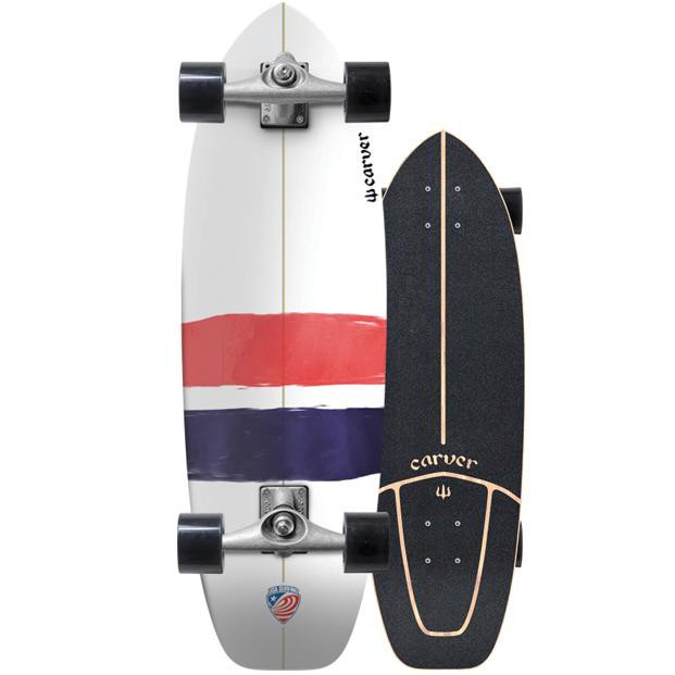 

Комплект лонгборд CARVER C7 Usa Thruster 32.25, Белый
