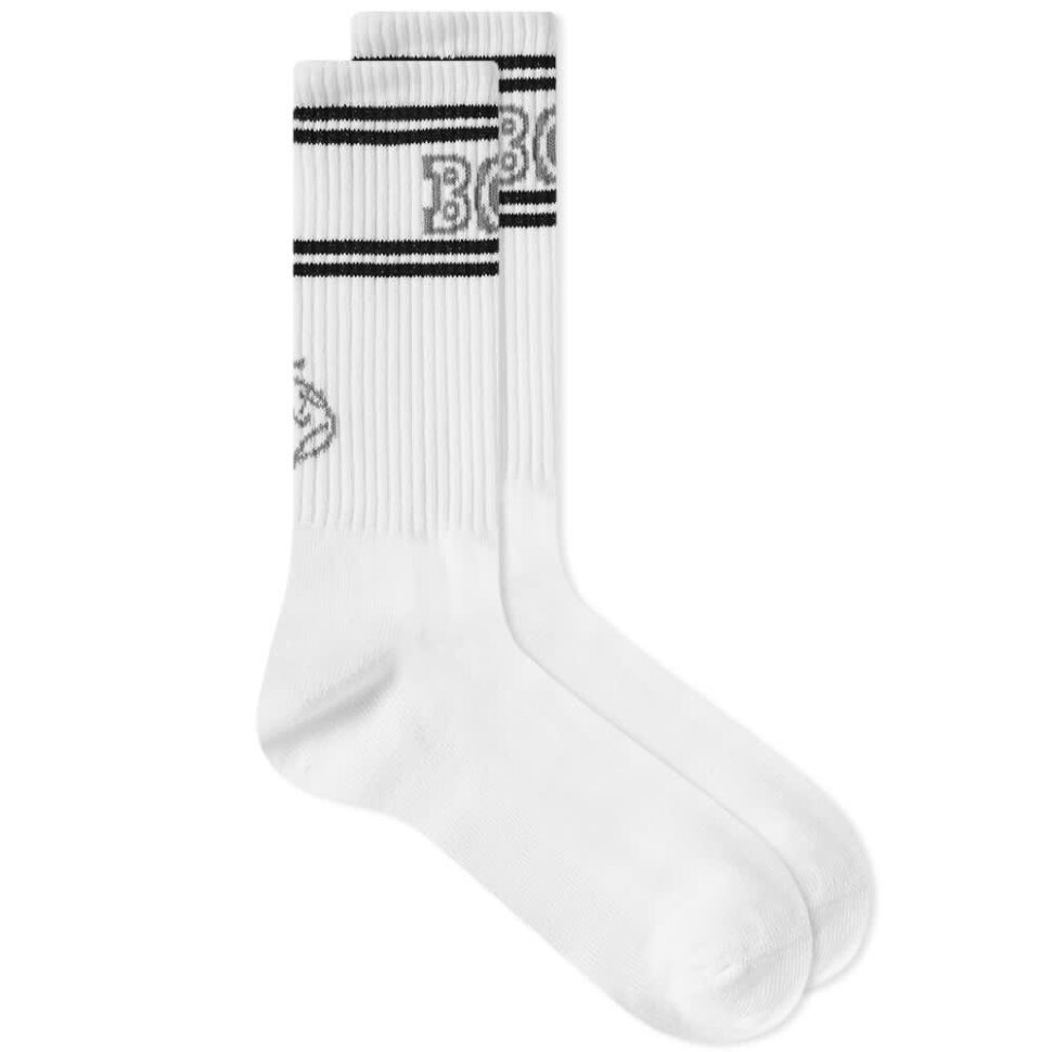 фото Носки polar skate co. big boy socks white / black / grey 2022