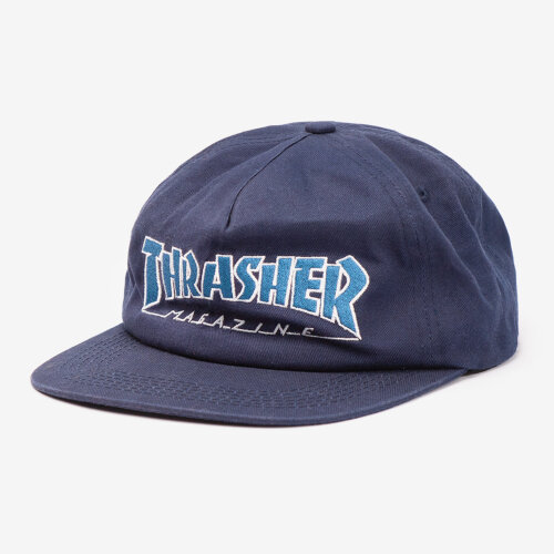 Кепка THRASHER Outlined Snapback Navy, фото 1