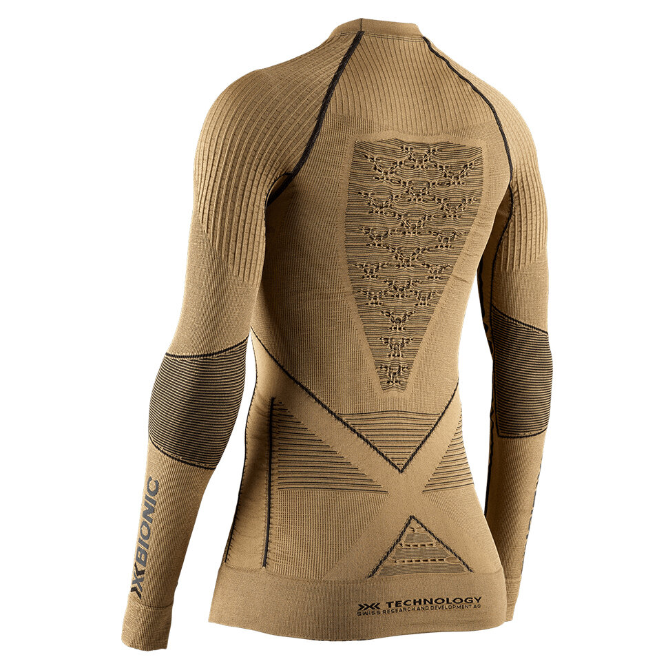 Термокофта женская X-BIONIC Radiactor 4.0 Shirt Round Neck Lg Sl Gold/Black 2021 фото 2