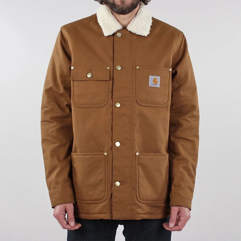 фото Куртка carhartt wip fairmount coat hamilton brown (rigid) 2021