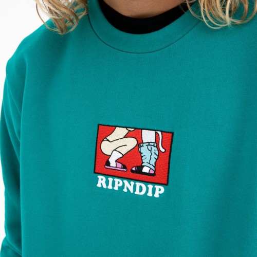 Свитшот RIPNDIP Love Is Blind Crewneck Sweater Teal 2021, фото 2