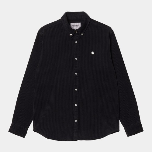 Рубашка CARHARTT WIP L/S Madison Cord Shirt Black / Wax, фото 1