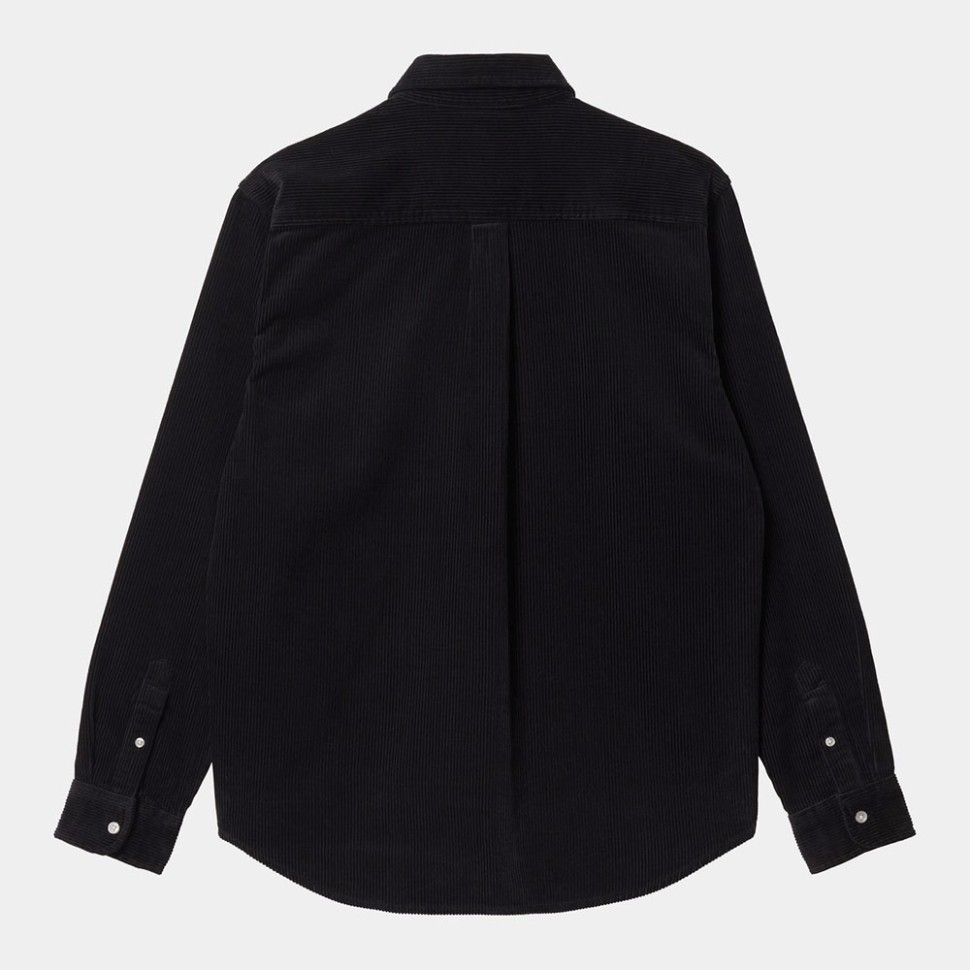 Рубашка CARHARTT WIP L/S Madison Cord Shirt Black / Wax фото 2