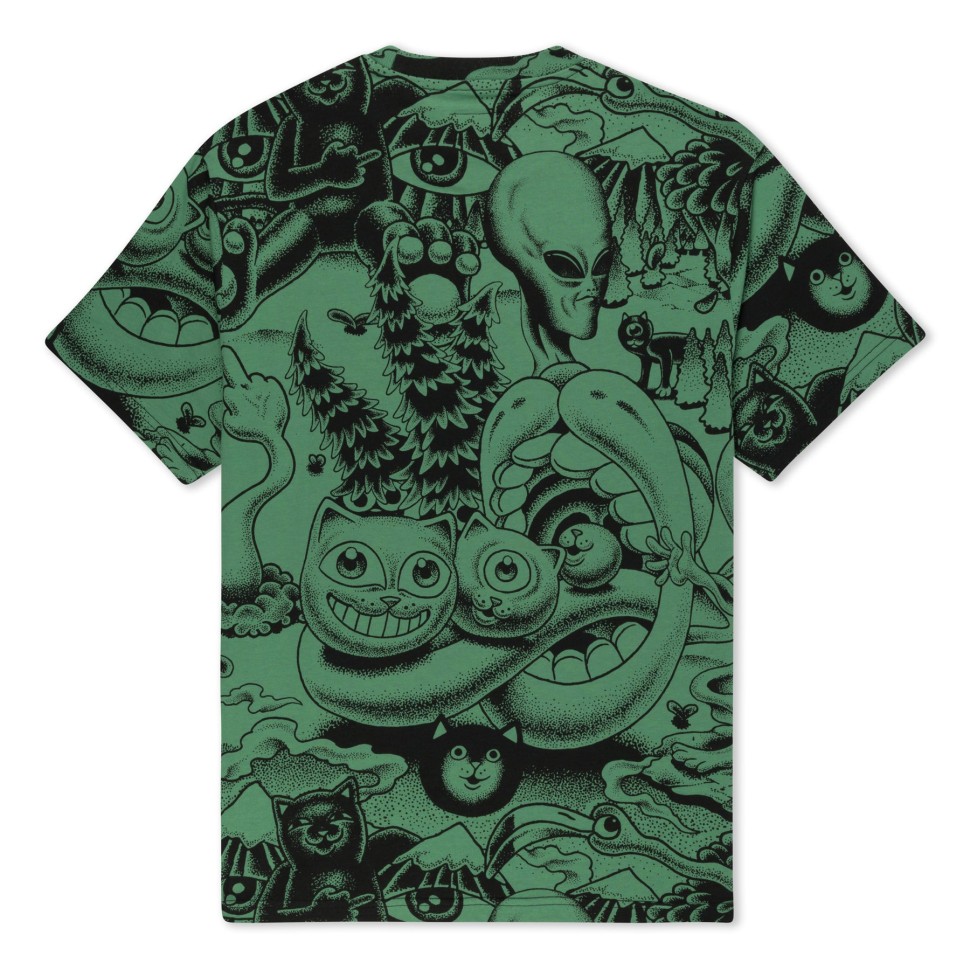 Футболка RIPNDIP Dark Twisted Fantasy Tee Olive/Black фото 2