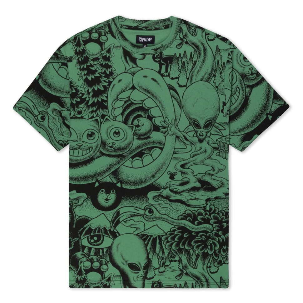 Футболка RIPNDIP Dark Twisted Fantasy Tee Olive/Black