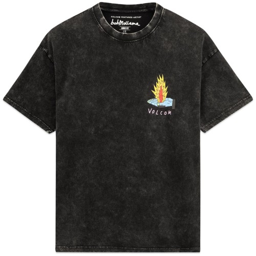 Футболка VOLCOM Fa Bob Mollema 1 Lse Sst SS25 Light Acid Black, фото 1