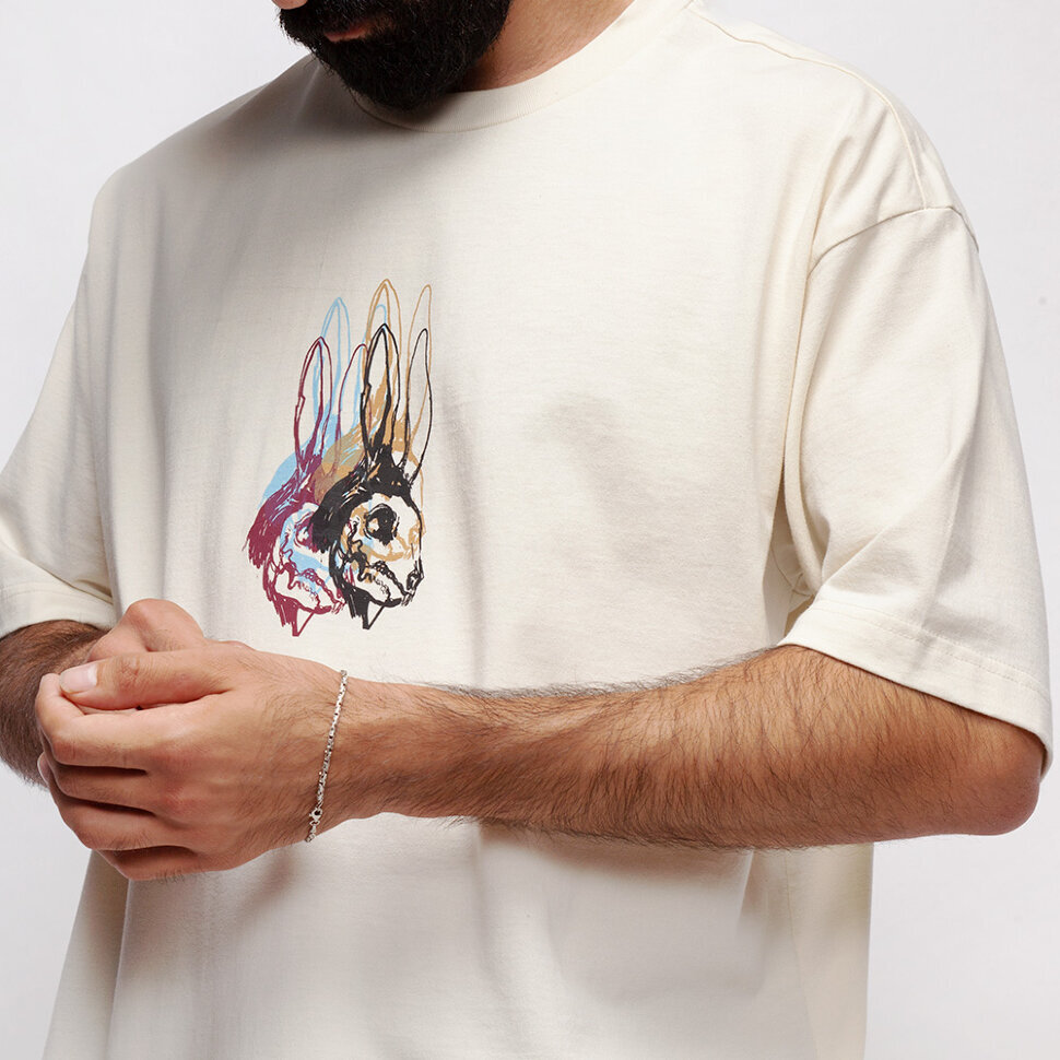 Футболка LEVIS Skate Graphic Box Tee Rabbit Skull Off White 2022 фото 3