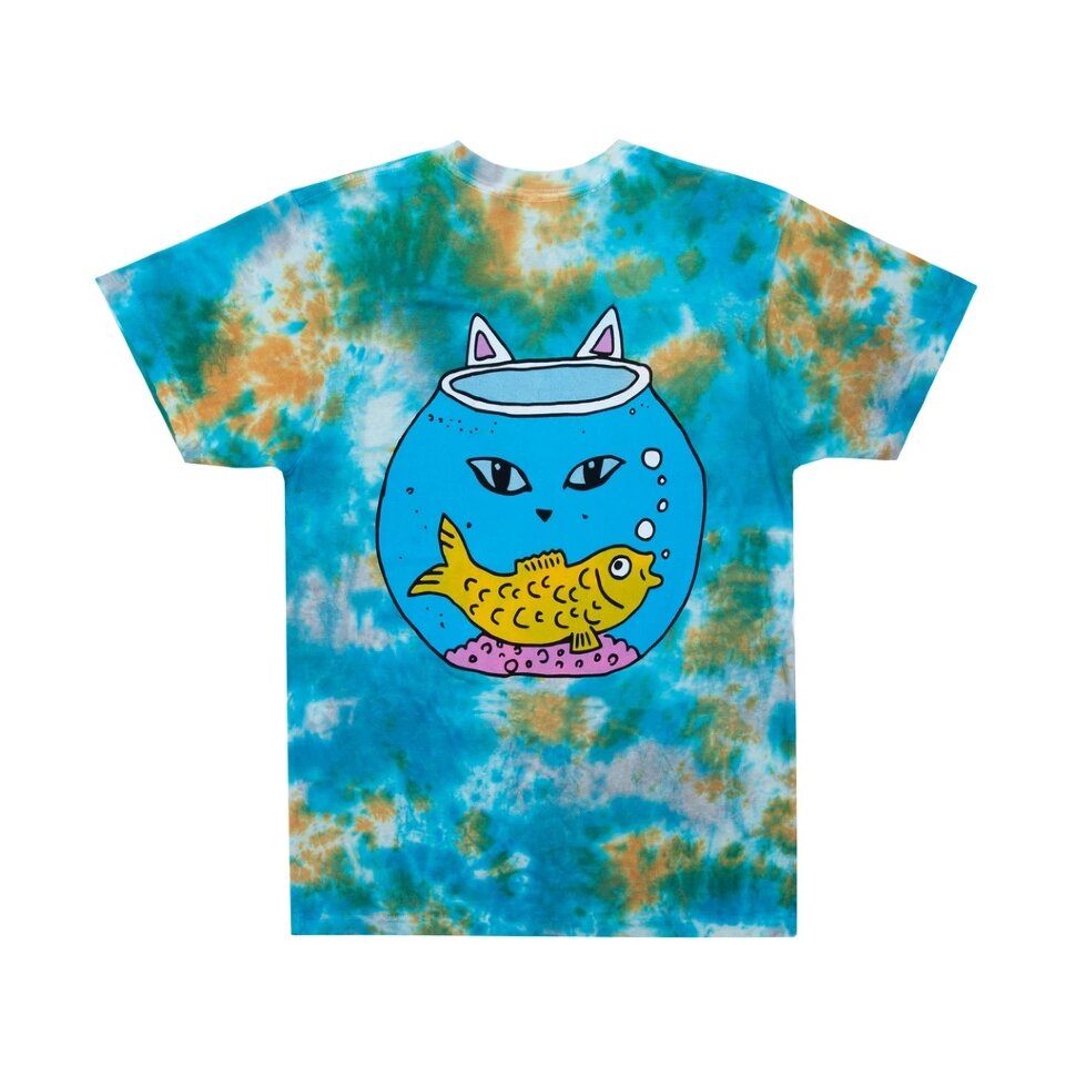 фото Футболка ripndip finding nermio tee navy & orange tie dye 2022
