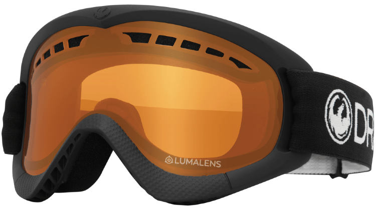 Маска горнолыжная DRAGON Dxs Base Black/Ll Amber 2021, фото 1
