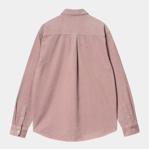 Рубашка CARHARTT WIP L/S Madison Cord Shirt Glassy Pink / Black, фото 2