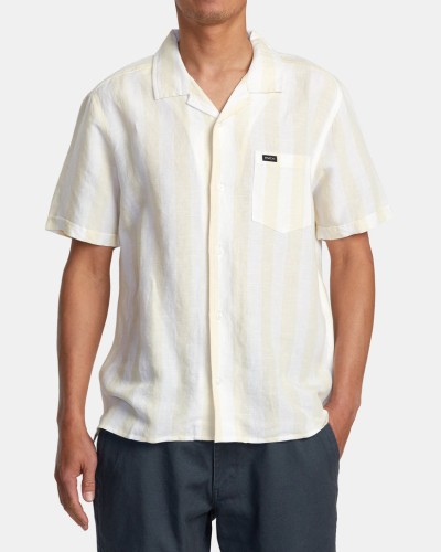 Рубашка RVCA Love Stripe Ss Canary, фото 1