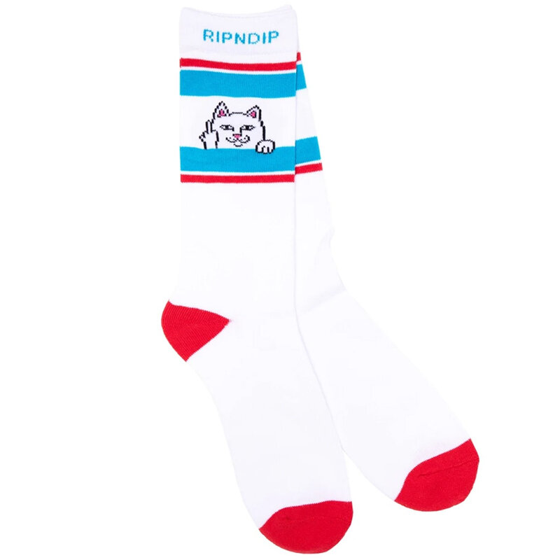 фото Носки ripndip peeking nermal socks red / blue 2021