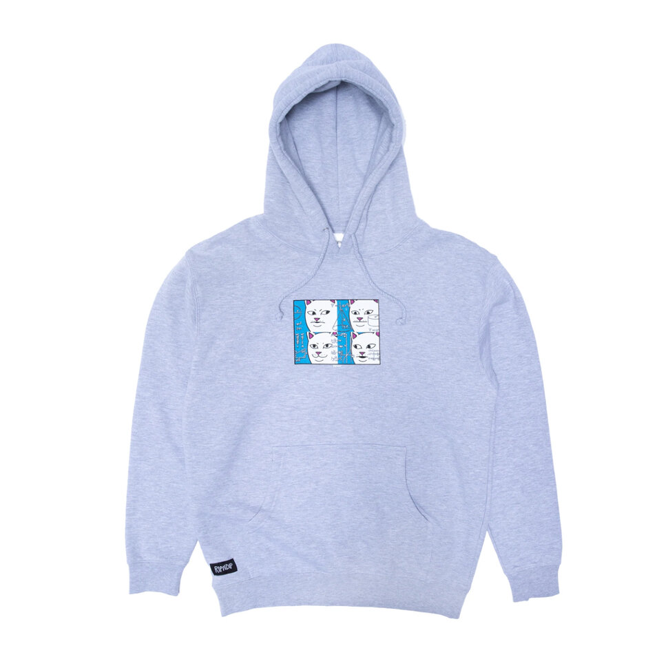 фото Толстовка ripndip memory bank hoodie ash heather 2022