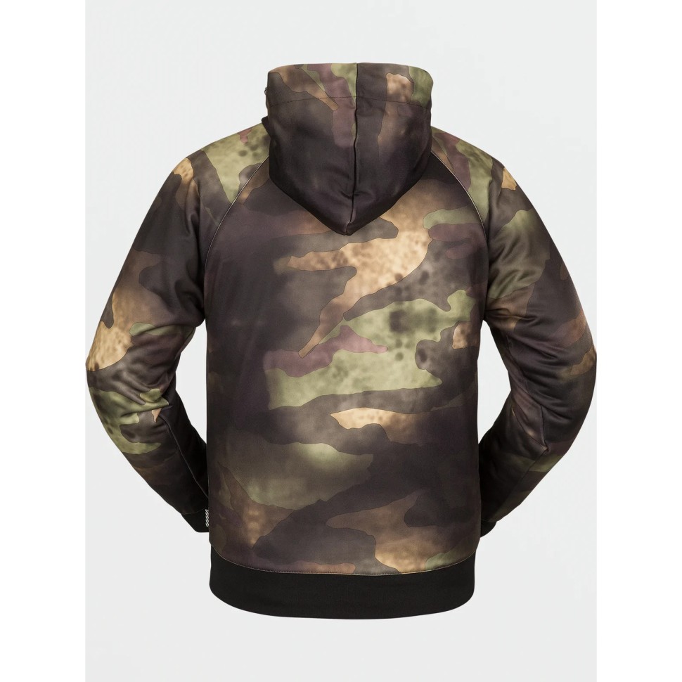 фото Толстовка с капюшоном volcom hydro riding hoodie camouflage 2023