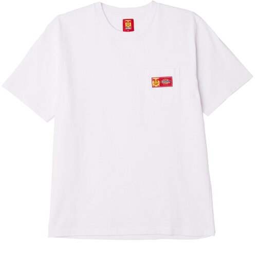 Футболка Obey x Dickies Heavyweight Pocket Tee White 2021, фото 2