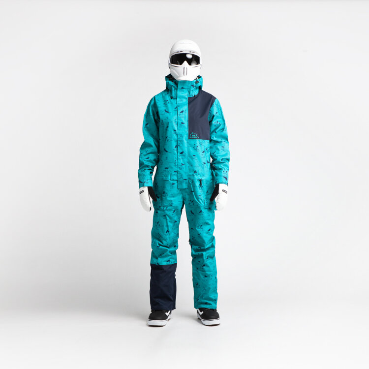 Комбинезон для сноуборда женский AIRBLASTER W'S Stretch Freedom Suit He Teal 2021, фото 1