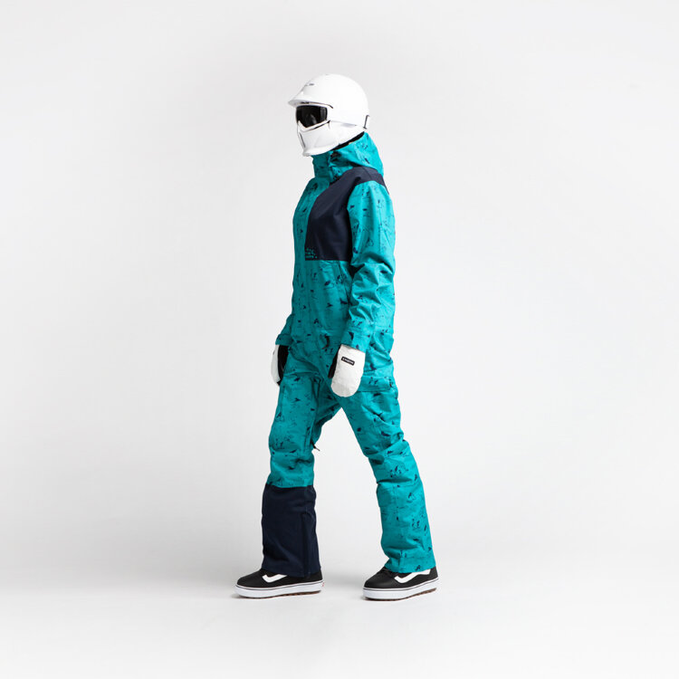 Комбинезон для сноуборда женский AIRBLASTER W'S Stretch Freedom Suit He Teal 2021, фото 2