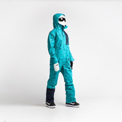 Комбинезон для сноуборда женский AIRBLASTER W'S Stretch Freedom Suit He Teal 2021, фото 4