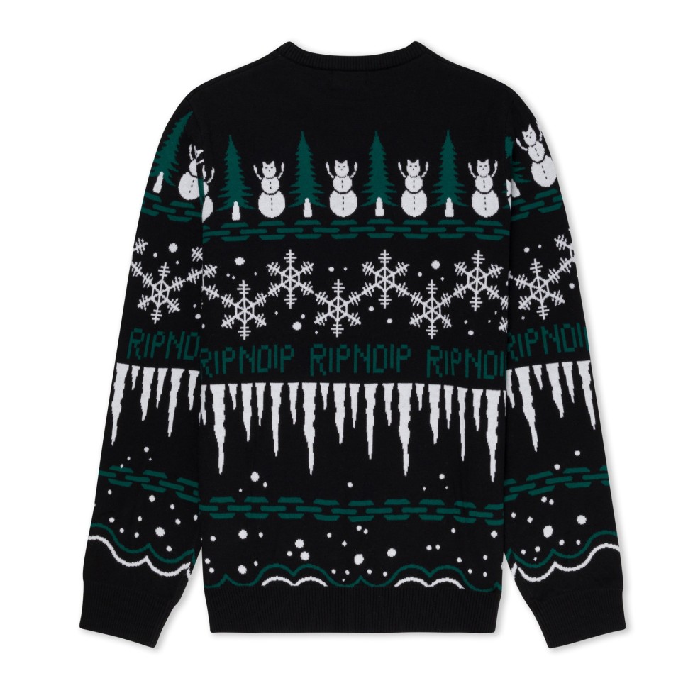 Свитер RIPNDIP Hohoho Knit Sweater FW25 Black фото 2