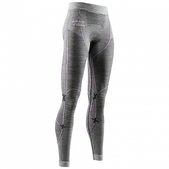 Термоштаны женские X-BIONIC Apani® 4.0 Merino Pants Black/Grey/Magnolia 2021