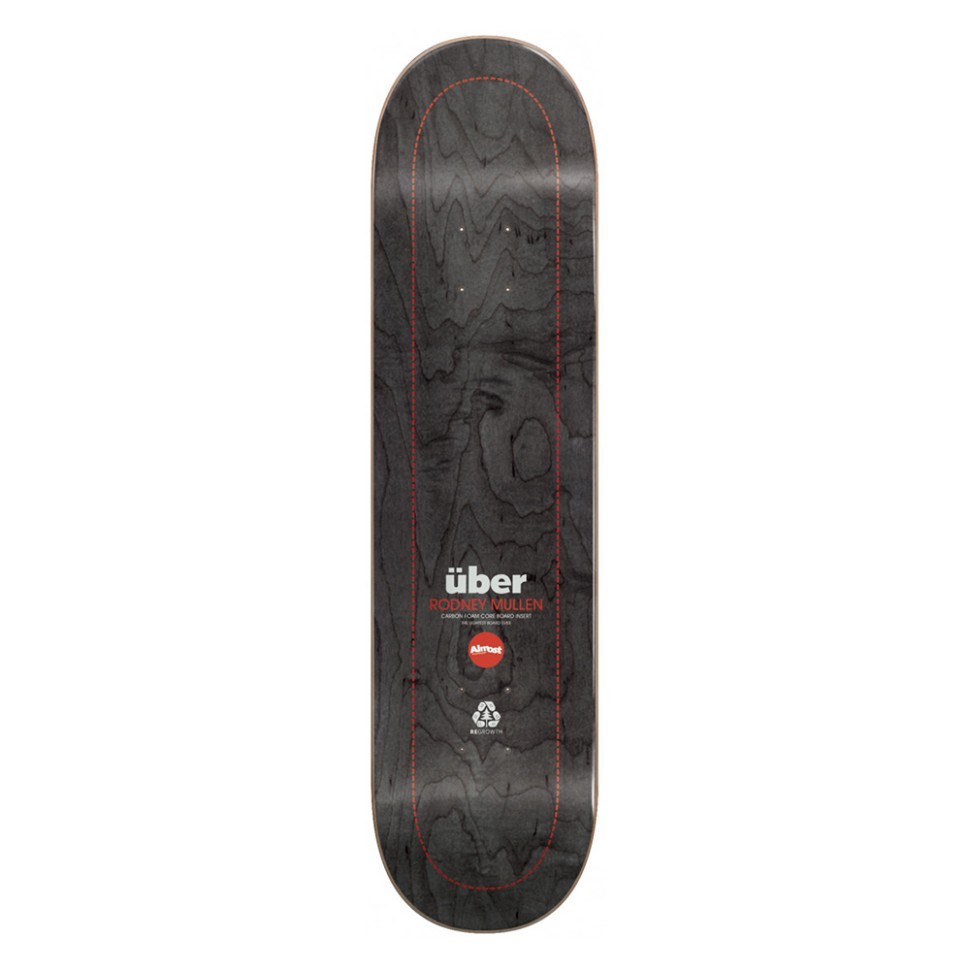 Дека для скейтборда ALMOST Mullen Uber Eute Black 8.25 дюйм фото 2