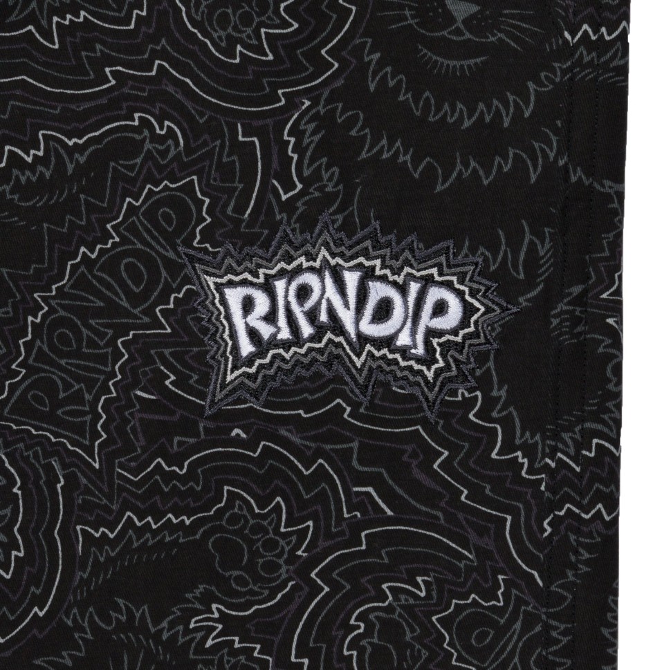 Брюки RIPNDIP Big Pussy Energy Wide Leg Pants Black фото 4