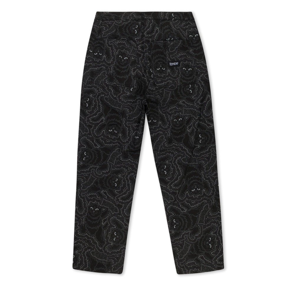 Брюки RIPNDIP Big Pussy Energy Wide Leg Pants Black фото 2