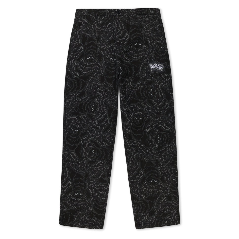 Брюки RIPNDIP Big Pussy Energy Wide Leg Pants Black 2000000766119, размер M