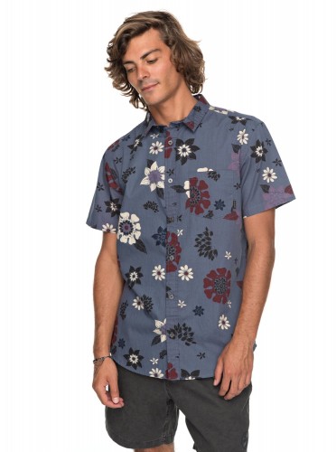 Рубашка мужская QUIKSILVER Sunsetfloralss M Vintage Indigo Sunset Floral S, фото 1