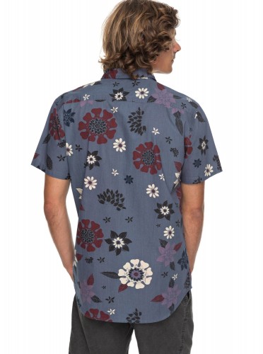 Рубашка мужская QUIKSILVER Sunsetfloralss M Vintage Indigo Sunset Floral S, фото 3