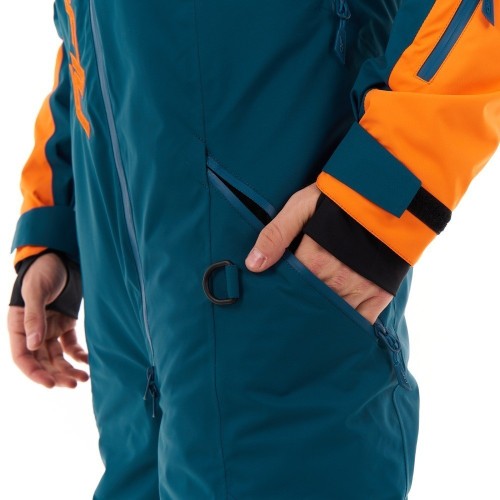 Комбинезон горнолыжный мужской DRAGONFLY Gravity Premium Dark Ocean - Orange 2023, фото 13
