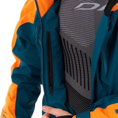 Комбинезон горнолыжный мужской DRAGONFLY Gravity Premium Dark Ocean - Orange 2023, фото 8