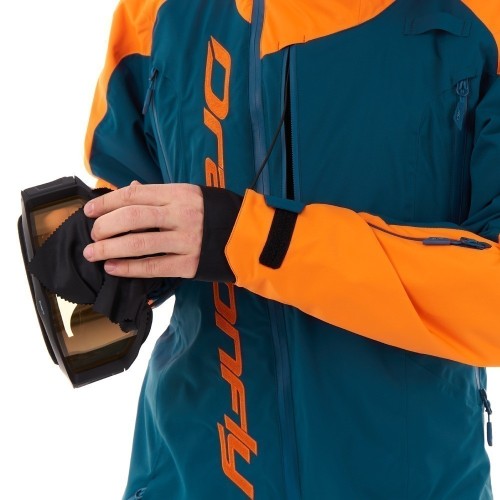 Комбинезон горнолыжный мужской DRAGONFLY Gravity Premium Dark Ocean - Orange 2023, фото 7