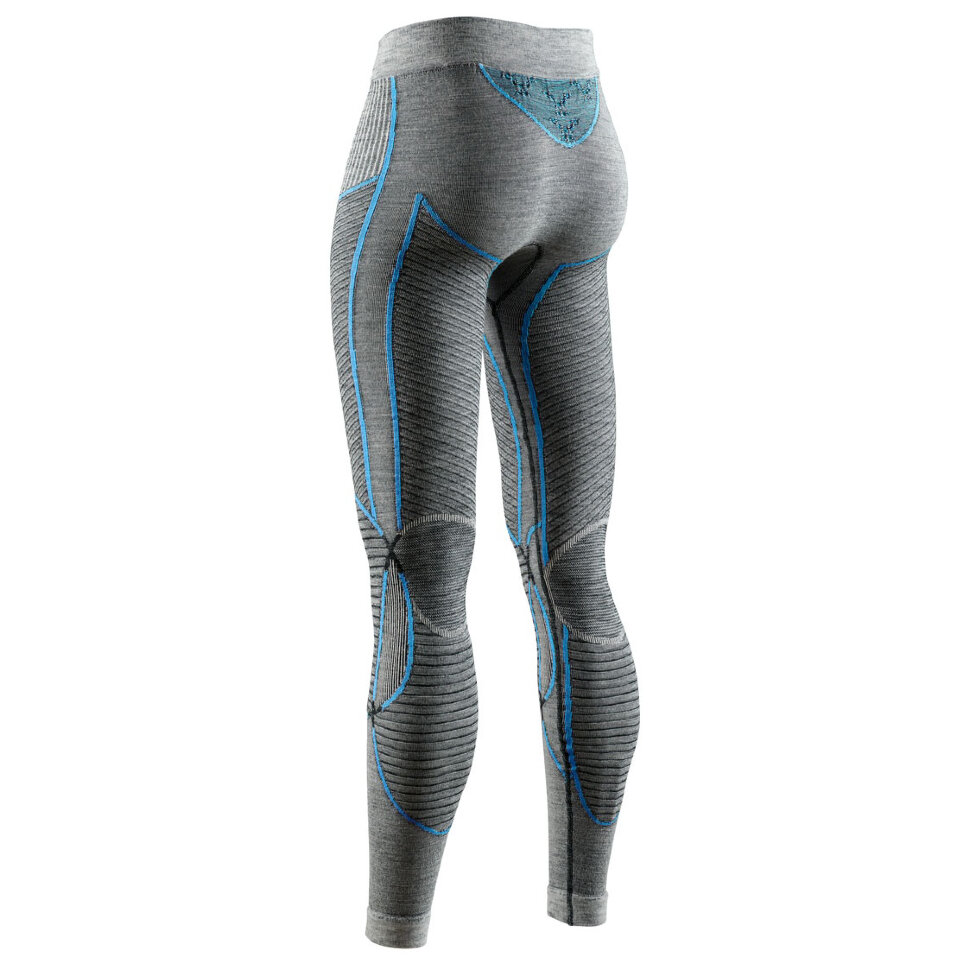 Термоштаны женские  X-BIONIC Apani® 4.0 Merino Pants Black/Grey/Turquoise 2021 фото 2
