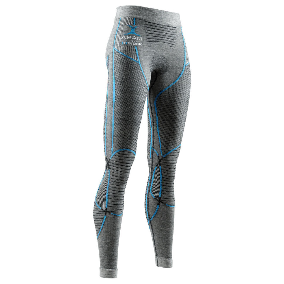 Термоштаны женские  X-BIONIC Apani® 4.0 Merino Pants Black/Grey/Turquoise 2021
