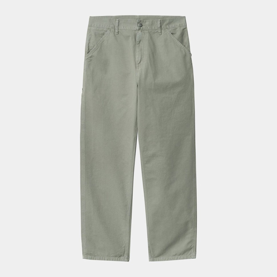 Брюки CARHARTT WIP Single Knee Pant Yucca (Garment Dyed) 4064958523055 - фото 1
