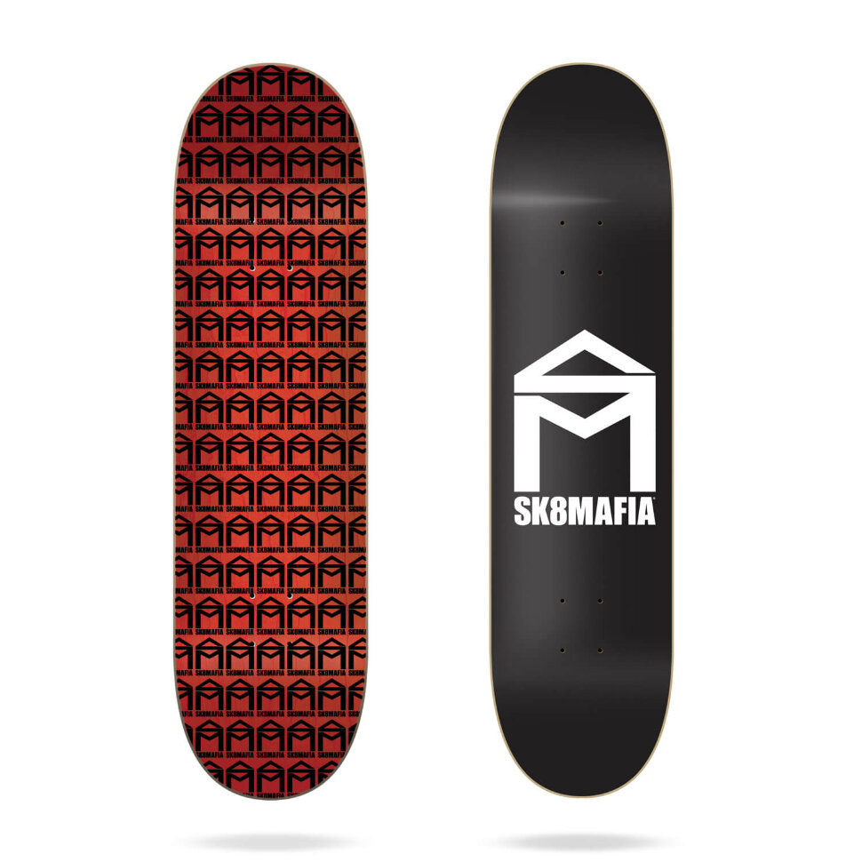 Дека для скейтборда SK8MAFIA House Logo Black Deck 8 дюймов 2021 8433975070136 - фото 1