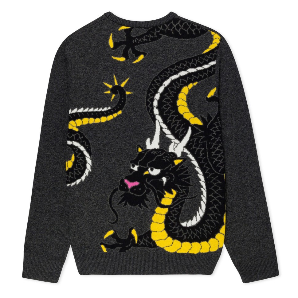 Свитер RIPNDIP Ryu Knit Sweater Black Heather 2000000779713, размер S - фото 2