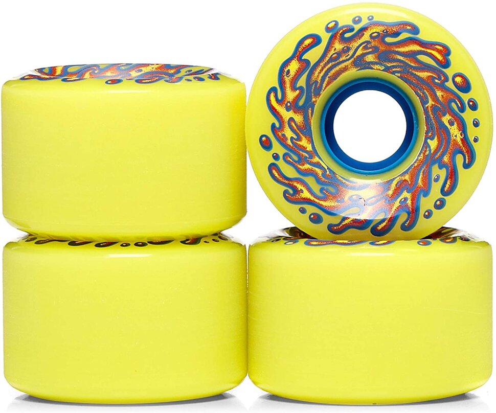 фото Колеса для скейтборда santa cruz slime balls og neon yellow 78a 60 мм 2020