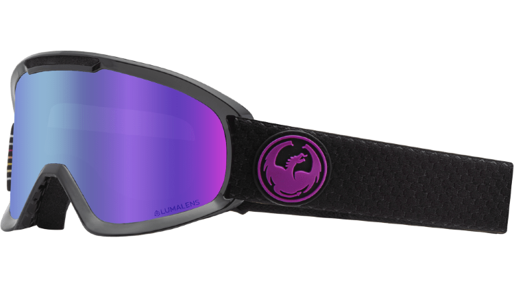 Маска горнолыжная DRAGON Dx2 Split/Ll Purple Ion + Ll Amber 2021, фото 3
