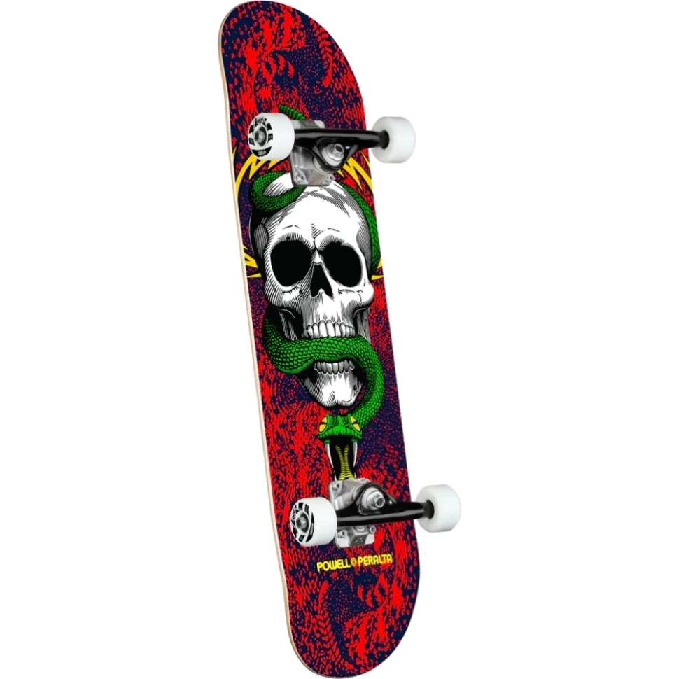 Комплект скейтборд POWELL PERALTA Skull & Snake Red / Navy 7.75 дюйм 2023 842357178106