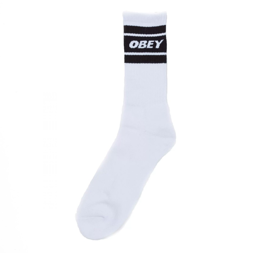 Носки OBEY Cooper Ii Socks SS23 White / Black 889582182782, размер O/S - фото 1