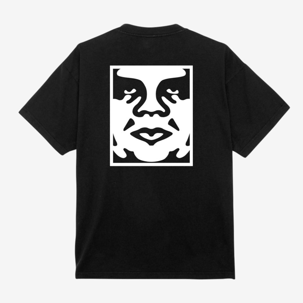 Футболка OBEY Obey Bold Icon Heavyweight Tee Jet Black