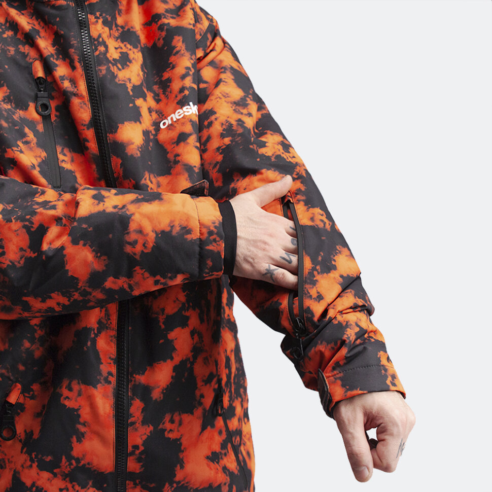 Комбинезон для сноуборда унисекс ONESKEE Original Pro Orange Tie Dye 2022 фото 5